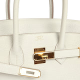 Hermes Birkin 35 Gris Pale Togo Gold Hardware - Thumbnail View 7