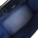 Pre-owned Hermes Birkin 30 Bleu Saphir Novillo, Bleu Marine Matte Alligator Touch Rose Gold Hardware - Thumbnail View 8