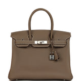 Hermes Birkin 30 Etoupe Togo Palladium Hardware - Thumbnail View 1