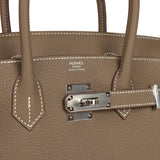 Hermes Birkin 30 Etoupe Togo Palladium Hardware - Thumbnail View 7
