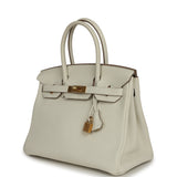 Pre-owned Hermes Birkin 30 Mushroom Togo Gold Hardware - Thumbnail View 5