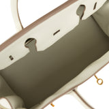 Pre-owned Hermes Birkin 30 Mushroom Togo Gold Hardware - Thumbnail View 9