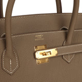 Hermes Birkin 40 Etoupe Togo Gold Hardware - Thumbnail View 7