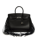Hermes Birkin Sellier Anate 35 Black Evergrain Palladium Hardware - Thumbnail View 1