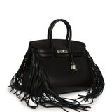 Hermes Birkin Sellier Anate 35 Black Evergrain Palladium Hardware - Thumbnail View 2