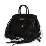 Hermes Birkin Sellier Anate 35 Black Evergrain Palladium Hardware - Thumbnail View 6