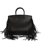 Hermes Birkin Sellier Anate 35 Black Evergrain Palladium Hardware - Thumbnail View 4