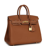 Hermes Birkin 25 Gold Togo Gold Hardware - Thumbnail View 2