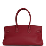 Vintage Hermes Shoulder Birkin 42 JPG Rubis Togo Palladium Hardware - Thumbnail View 3