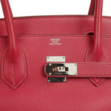 Vintage Hermes Shoulder Birkin 42 JPG Rubis Togo Palladium Hardware - Thumbnail View 7