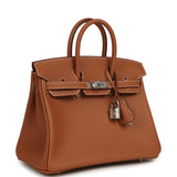 Hermes Birkin 25 Gold Swift Palladium Hardware - Thumbnail View 2