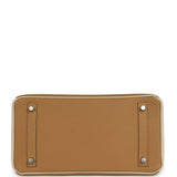 Pre-owned Hermes Special Order (HSS) Birkin 30 Chai, Craie Togo Palladium Hardware - Thumbnail View 6