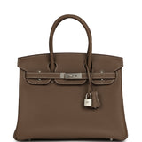 Hermes Birkin 30 Etoupe Togo Brushed Palladium Hardware - Thumbnail View 1