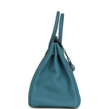 Hermes Birkin 35 Blue Jean Togo Palladium Hardware - Thumbnail View 3
