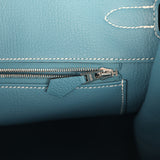 Hermes Birkin 35 Blue Jean Togo Palladium Hardware - Thumbnail View 9