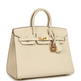 Hermes Birkin Sellier 25 Craie Epsom Gold Hardware - Thumbnail View 2