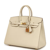 Hermes Birkin Sellier 25 Craie Epsom Gold Hardware - Thumbnail View 5