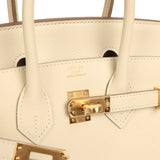 Hermes Birkin Sellier 25 Craie Epsom Gold Hardware - Thumbnail View 7