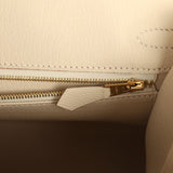 Hermes Birkin Sellier 25 Craie Epsom Gold Hardware - Thumbnail View 9