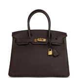 Hermes Birkin 30 Chocolate Togo Gold Hardware - Thumbnail View 1