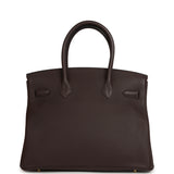 Hermes Birkin 30 Chocolate Togo Gold Hardware - Thumbnail View 4