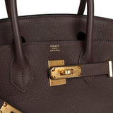 Hermes Birkin 30 Chocolate Togo Gold Hardware - Thumbnail View 7