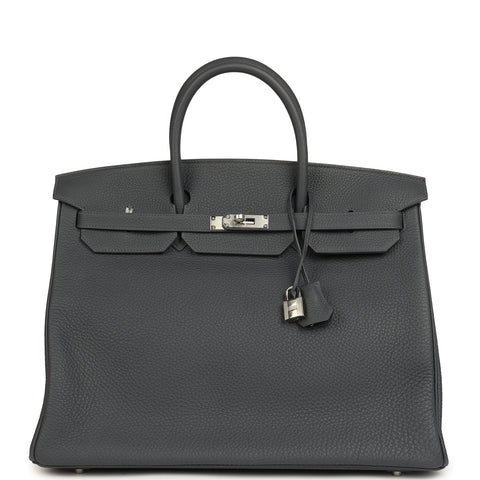 Hermes Birkin 40 Ardoise Togo Palladium Hardware