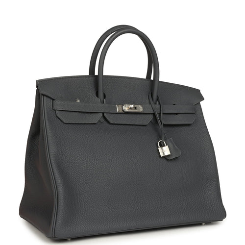 Hermes Birkin 40 Ardoise Togo Palladium Hardware