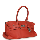 Vintage Hermes Shoulder Birkin 42 JPG Sanguine Togo Palladium Hardware - Thumbnail View 2