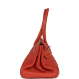 Vintage Hermes Shoulder Birkin 42 JPG Sanguine Togo Palladium Hardware - Thumbnail View 3