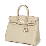 Hermes Birkin 35 Craie Togo Gold Hardware - Thumbnail View 5