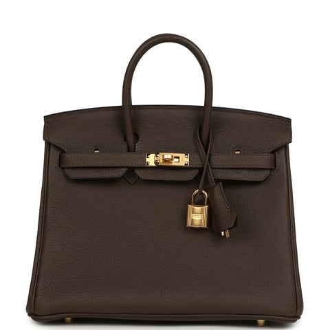 Hermes Birkin 25 Ecorce Togo Gold Hardware