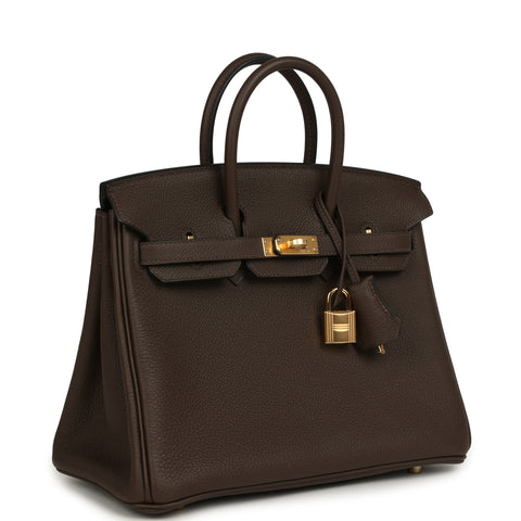 Hermes Birkin 25 Ecorce Togo Gold Hardware
