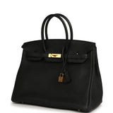 Pre-owned Hermes Birkin 35 Black Togo Gold Hardware - Thumbnail View 5