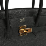 Pre-owned Hermes Birkin 35 Black Togo Gold Hardware - Thumbnail View 7
