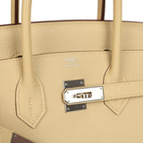 Pre-owned Hermes Birkin 35 Parchemin Togo Palladium Hardware - Thumbnail View 7