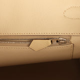 Pre-owned Hermes Birkin 35 Parchemin Togo Palladium Hardware - Thumbnail View 9
