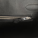 Pre-owned Hermes Birkin 30 Black Ostrich Palladium Hardware - Thumbnail View 9