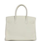 Pre-owned Hermès Birkin 30 White Clemence Gold Hardware - Thumbnail View 4