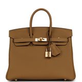 Hermes Birkin 25 Bronze D'ore Togo Gold Hardware - Thumbnail View 1