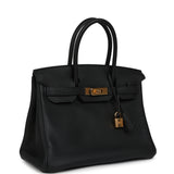 Pre-owned Hermes Birkin 30 Black Togo Gold Hardware - Thumbnail View 2