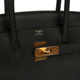 Pre-owned Hermes Birkin 30 Black Togo Gold Hardware - Thumbnail View 7