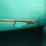 Pre-owned Hermes Birkin 30 Vert Verone Ostrich Gold Hardware - Thumbnail View 9