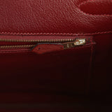 Vintage Hermes Birkin 35 Tangerine, Rouge H, Rouge Vif Ostrich Gold Hardware - Thumbnail View 8