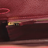 Pre-owned Hermes Special Order (HSS) Birkin 25 Rouge Casaque Verso Chevre Mysore Gold Hardware - Thumbnail View 9
