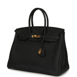 Pre-owned Hermes Birkin 35 Black Togo Gold Hardware - Thumbnail View 5