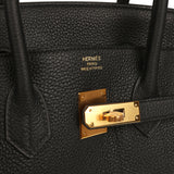 Pre-owned Hermes Birkin 35 Black Togo Gold Hardware - Thumbnail View 7