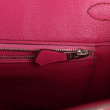 Pre-owned Hermes Birkin 35 Rose Scheherazade Shiny Porosus Crocodile Palladium Hardware - Thumbnail View 9