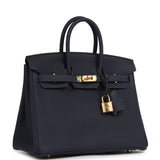 Hermes Birkin 25 Bleu Nuit Togo Gold Hardware - Thumbnail View 2