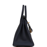 Hermes Birkin 25 Bleu Nuit Togo Gold Hardware - Thumbnail View 3